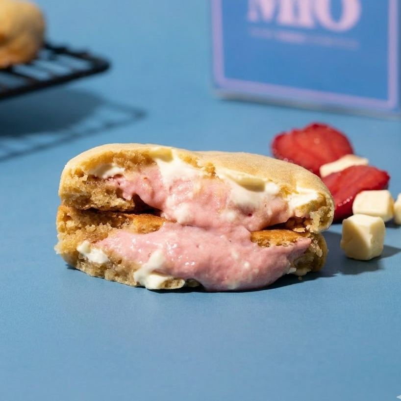 Strawberry Cheesecake Lava Cookie